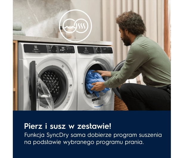 ZESTAW Electrolux Suszarka EW7D585UC+Pralka EW7F5482CP+Łącznik A1WYHSK2 - 1551490 - zdjęcie 10